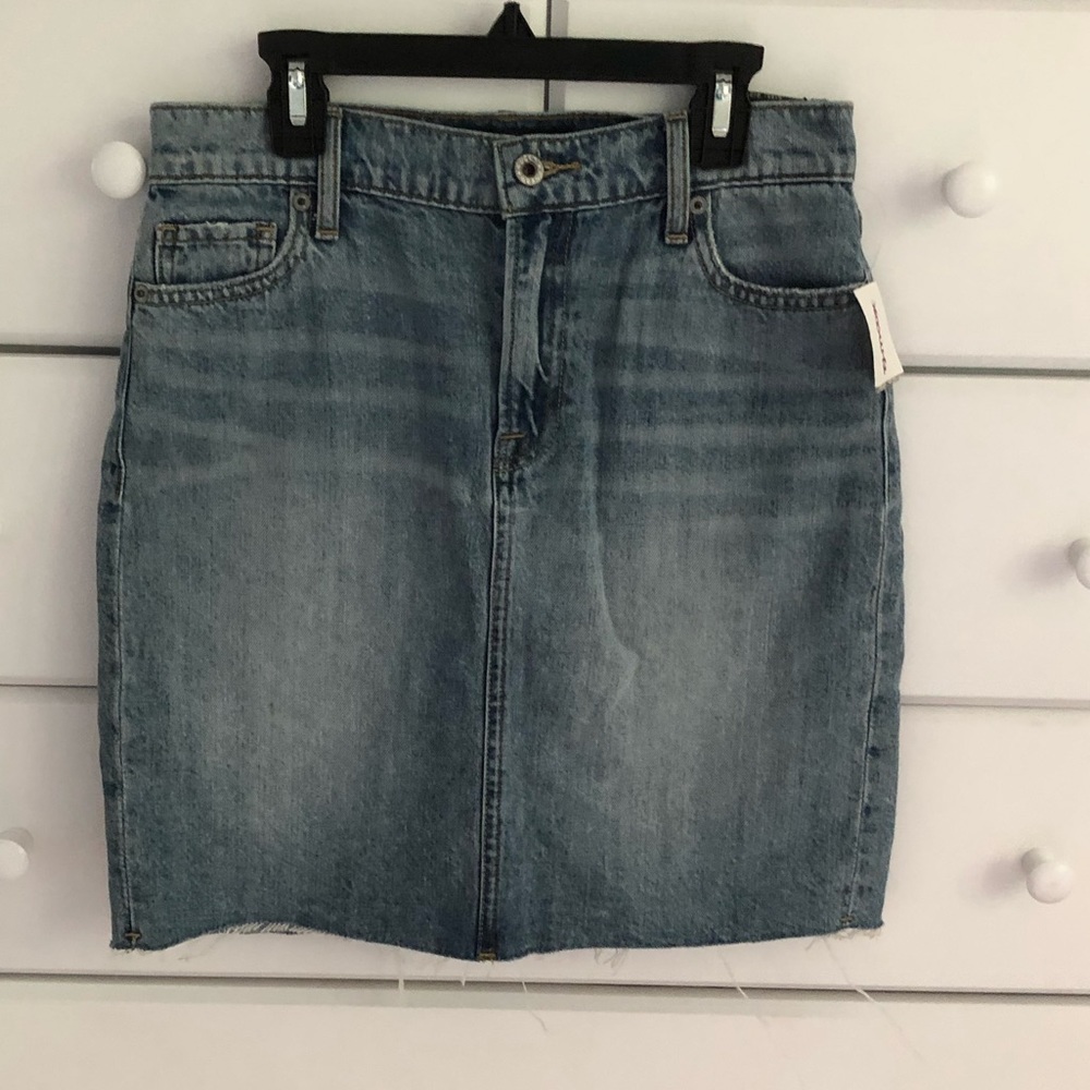 Lucky Brand High Rise Denim Pencil Skirt